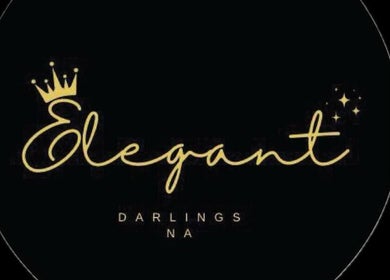 Elegant_darlings_na logo with gold crown in Windhoek, Khomas Region, NA, symbolizing luxury and style.