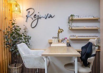 Modern nail station at Jinny Louisa Beauty & Waxing @Rejuva, Nantwich, England, GB, showcasing elegance.