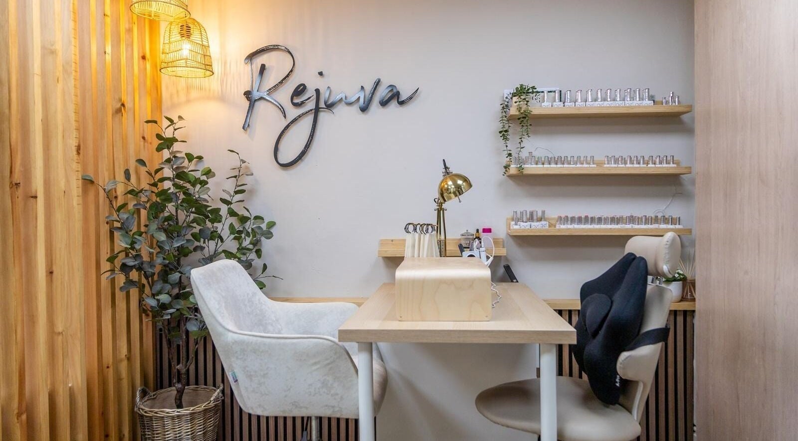 Modern nail station at Jinny Louisa Beauty & Waxing @Rejuva, Nantwich, England, GB, showcasing elegance.