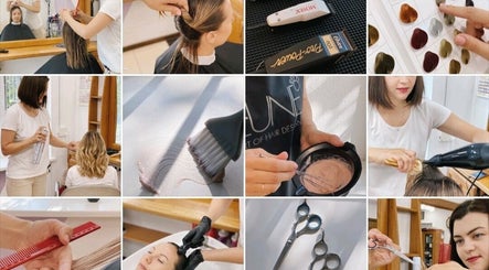 Стильний салон «Polina Hair Pt» у Фару, Португалія під час роботи з клієнтами.