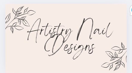 Elegant Artistry Nail Lounge logo with botanical design in Louisville, Kentucky, US.