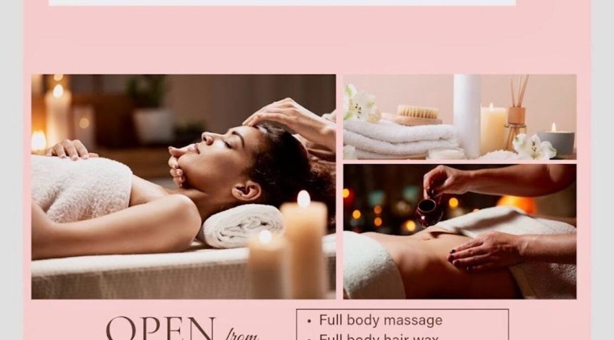 Relaxing spa massage at Clouds massage and waxing in Melbourne, Victoria, AU, surrounded by candles.