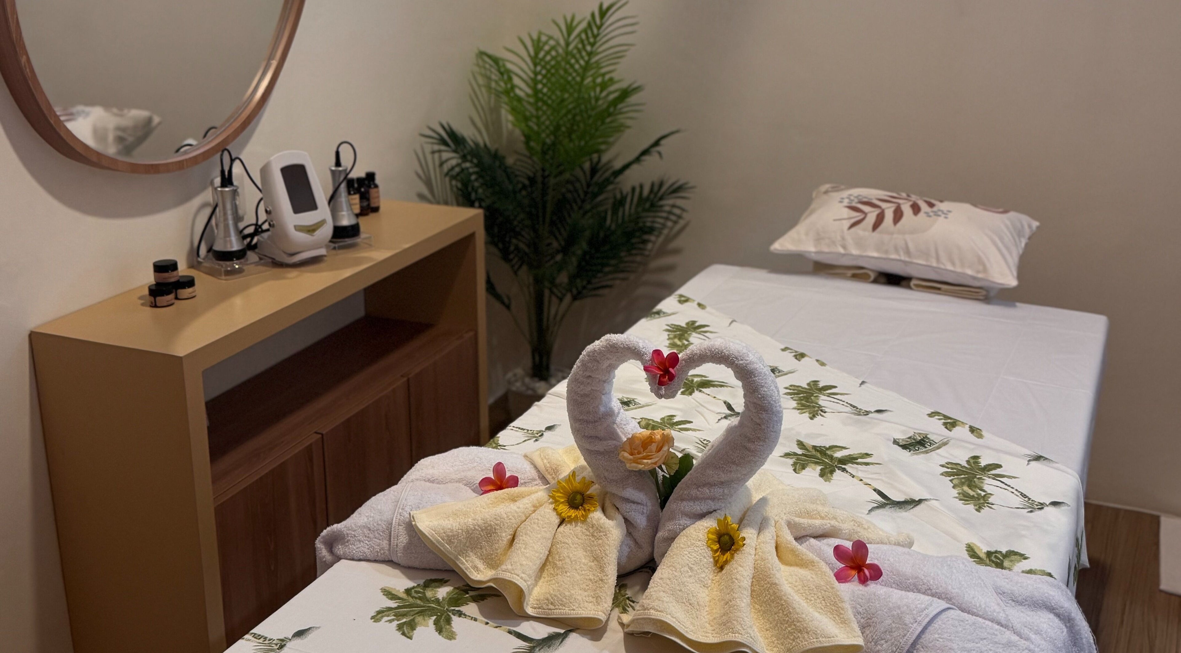 Luxurious spa room at reSPAwn Spa Bali, Kec. Kuta Utara, Bali, ID with elegant decor and relaxing ambiance.