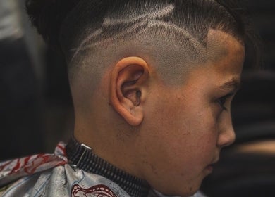 Star design haircut at Thebladestudio1-Barber Shop in Plovdiv, Plovdiv, BG, highlighting precision.