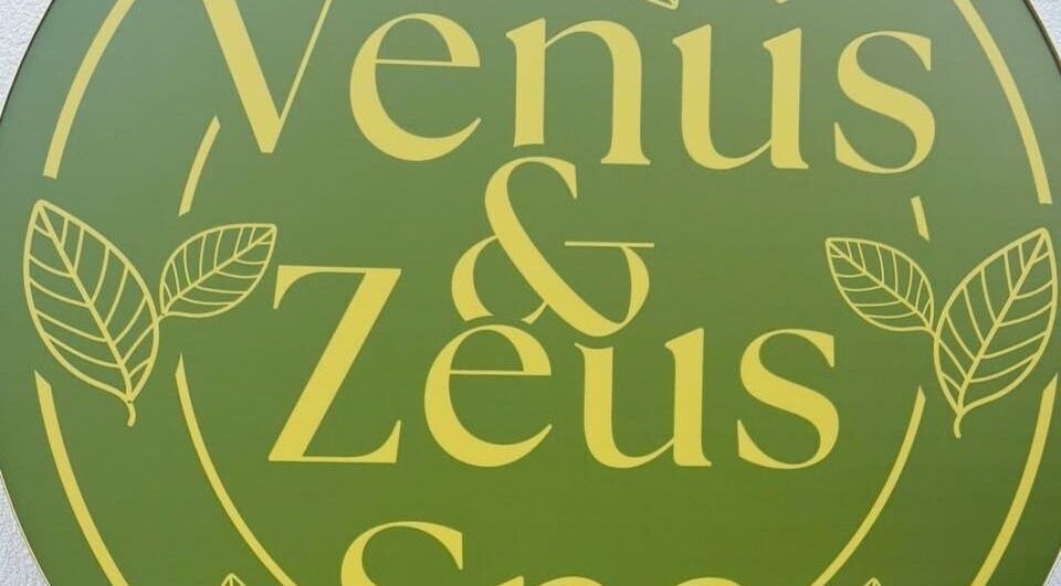Venuz&Zeus Spa logo with green leaves in Burgas, Burgas, BG, symbolizing tranquility.