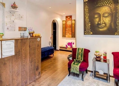 Elegant Thai decor at Wiphaspa2 Thai Massage in Paris, Île-de-France, FR, creating a tranquil atmosphere.