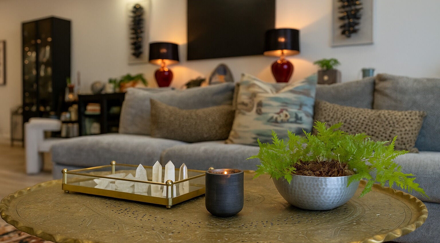 Inviting lounge at Sol Transcend, Tampa, Florida, US, featuring plush seating and elegant decor.