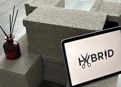 Διακοσμητική απεικόνιση στο HYBRIDBARBERSTUDIO, Θεσσαλονίκη, Ελλάδα με μοντέρνο στυλ.