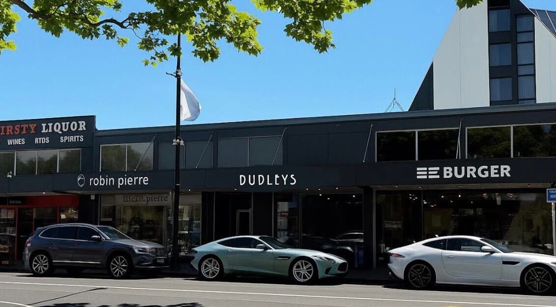 Dudleys venue exterior with storefront in Auckland, Auckland, NZ, showcasing a modern design.