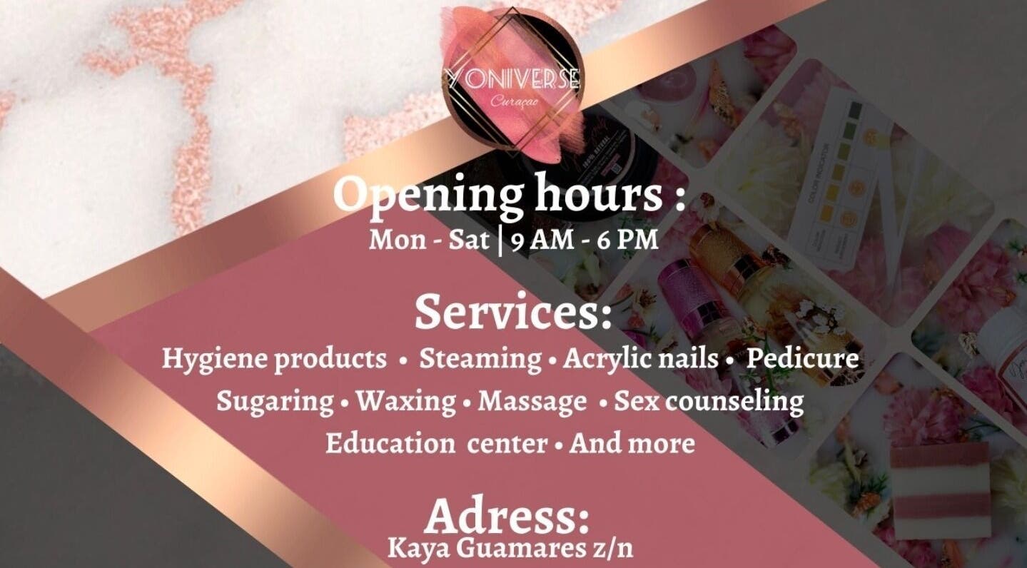 Yoniverse Curaçao services and opening hours at Willemstad, Curaçao, CW.