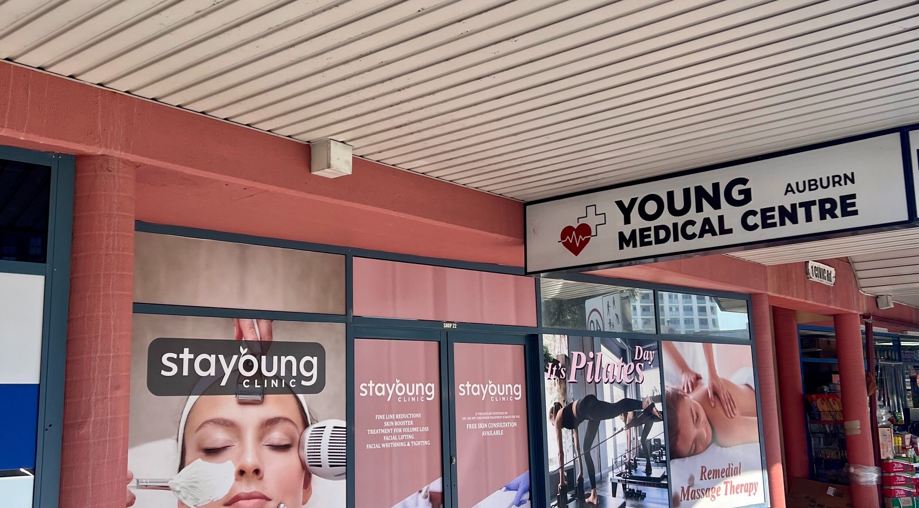 Exterior of Stayoung Clinic Auburn, a serene beauty and wellness center in Auburn, New South Wales, AU.