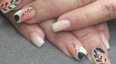 Stylish nail art at BellaZoe Nail Salon in Klerksdorp, North West, ZA showcasing creative designs.