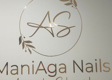 Nowoczesne logo ManiAga Nails w Gliwice, Województwo Śląskie, PL