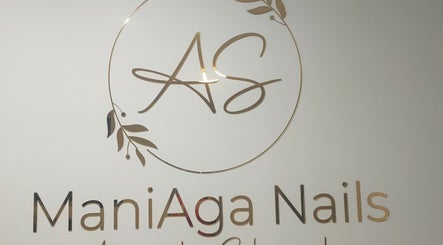 Nowoczesne logo ManiAga Nails w Gliwice, Województwo Śląskie, PL