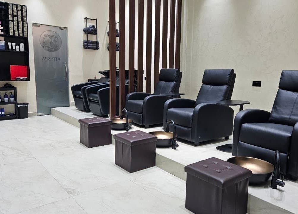 Comfortable seating at Gaia Beauty Lounge, Dubai, Dubai, AE, offering relaxation and wellness services.