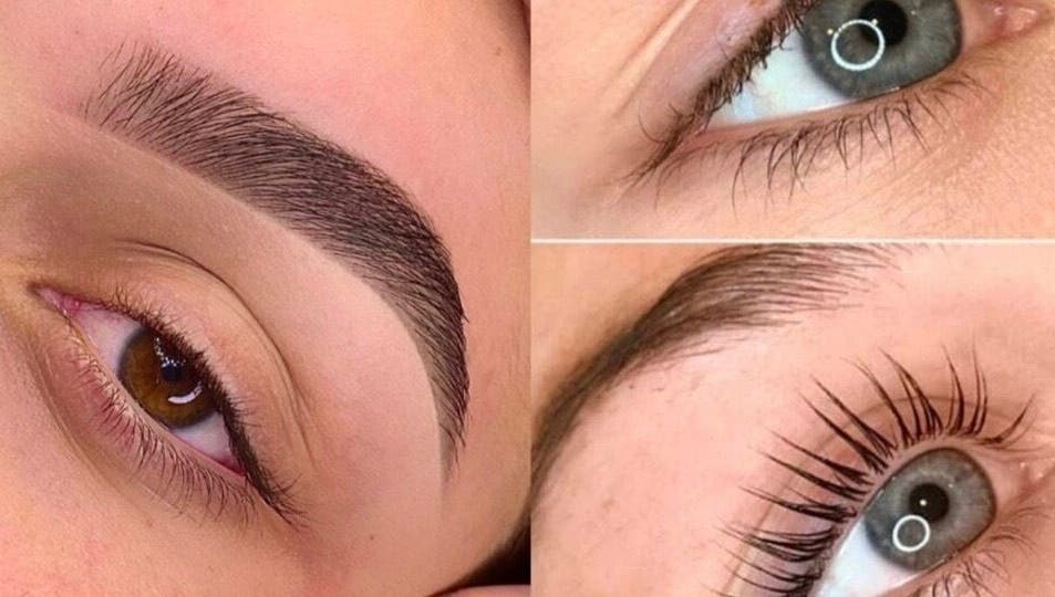 Cejas y pestañas impecables en BayLash, Sant Boi De Llobregat, Catalunya, ES, demostrando técnicas avanzadas.