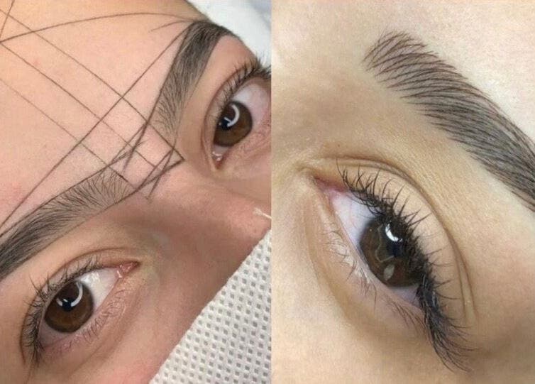 Tratamiento de cejas en BayLash, Sant Boi De Llobregat, Catalunya, ES, mostrando delineado perfecto.