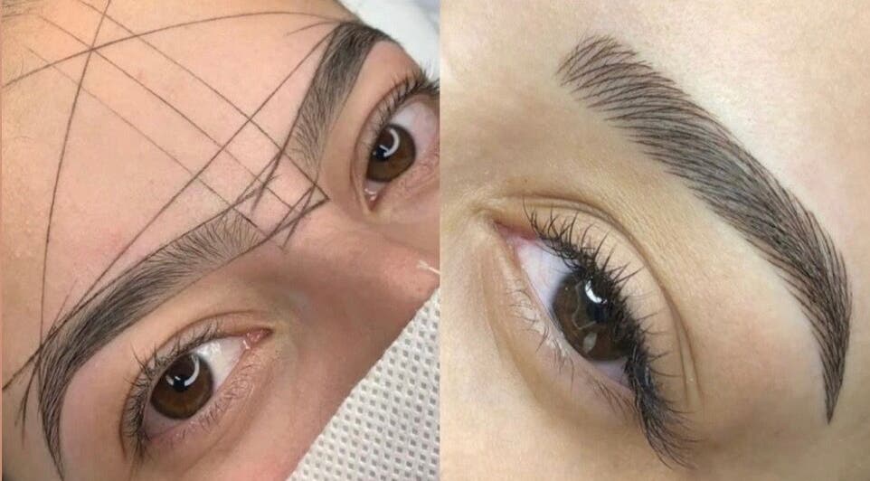 Tratamiento de cejas en BayLash, Sant Boi De Llobregat, Catalunya, ES, mostrando delineado perfecto.