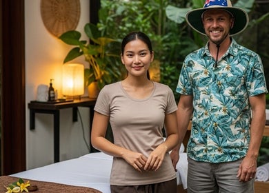 Relaxing setting at ELEXOIR HOME MASSAGE SERVICE UBUD in Bali, Bali, ID, showcasing tranquil atmosphere.