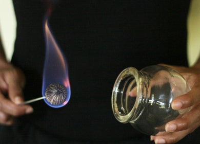 Cupping therapy at Iyengar Holistic, Willemstad, CW with flame preparation.