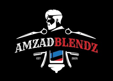 Logo of Amzadblendz salon in Auckland, Auckland, NZ, featuring barber tools and stylish design.