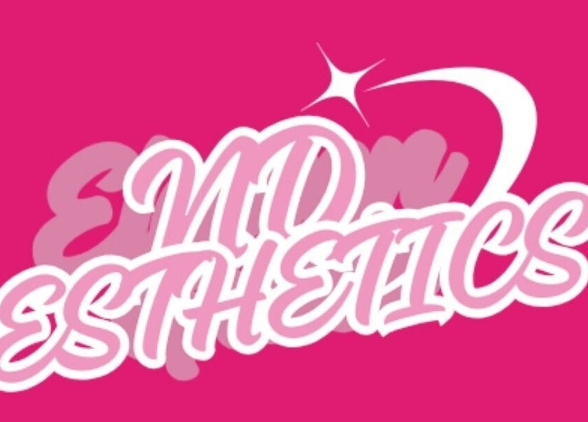 Bright logo of ND Esthetics 246 with a star accent in bold typography at address BB.