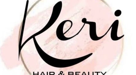 Keri hair & beauty logó elegáns dizájnnal Budapest, Magyar, HU címen.