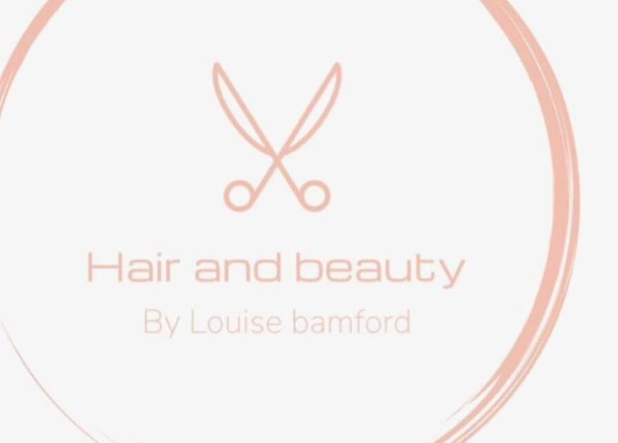 Logo of By Louise Bamford, a beauty salon in Kirkintilloch, Scotland, GB featuring stylish scissors design.