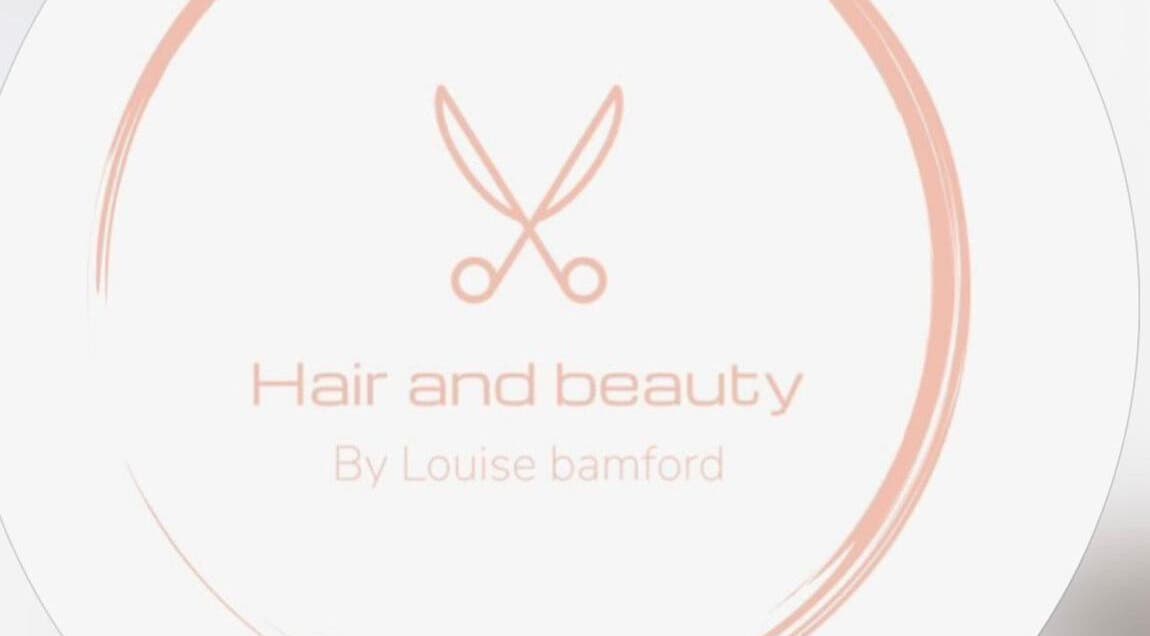 Logo of By Louise Bamford, a beauty salon in Kirkintilloch, Scotland, GB featuring stylish scissors design.