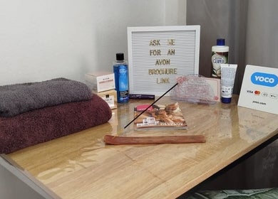 Towels and wellness products displayed at Mekyla Wellness, Gqeberha, Eastern Cape, ZA.