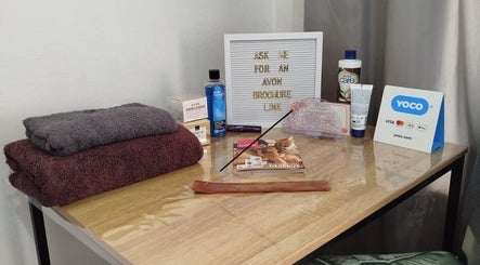 Towels and wellness products displayed at Mekyla Wellness, Gqeberha, Eastern Cape, ZA.