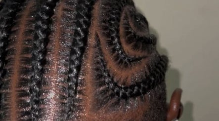 Intricate braids styled by Styles of Nae at Mangrove Terrace, Saint Philip, BB, showcasing expert hair artistry.