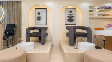 Stylish pedicure chairs at SUSAN CHANEL BEAUTY SKINLINE - ALLEN, Ikeja, Lagos, NG, offering a serene experience.