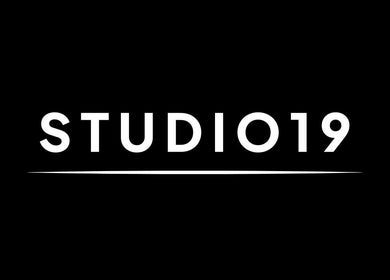 STUDIO19 logo showcasing the elegant branding of the venue in Cambridge, England, GB.