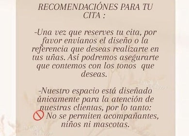Recomendaciones para citas en Paolaparrastudio Uñas | Cejas | Pestañas, Bogotá, Bogotá, CO.