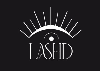 Elegant Lashd logo design featuring eyelash motif, Eccles, England, GB