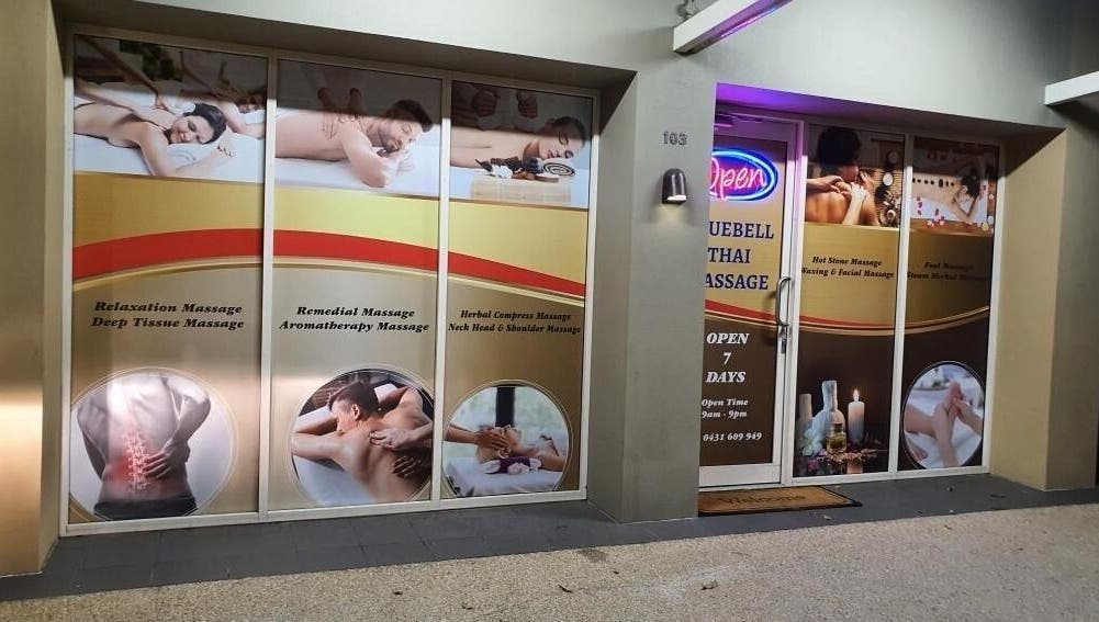 Front view of Blue Belle massage venue in Robina, Queensland, AU, showing massage services and ambiance.