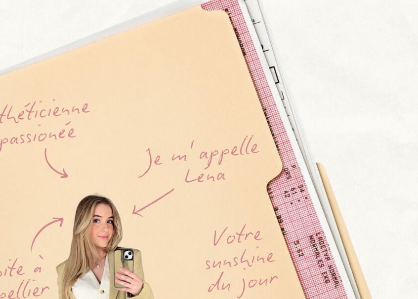 Portrait de Lena, esthéticienne, chez GlowByLena à Montpellier, Occitanie, FR.