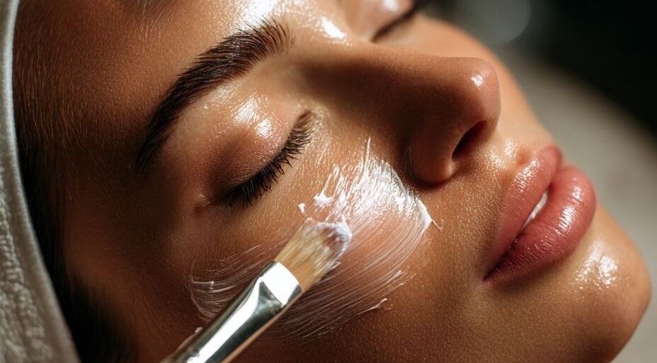 Soin du visage chez GlowByLena Montpellier, Occitanie, FR, peau lumineuse après traitement