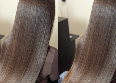 Lśniące, gładkie włosy w Elixir Hair Lab, Tilburg, Noord-brabant, NL.