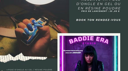Vibrant blue manicure at BADDIE ERA STUDIO, Québec, Québec, CA showcases bold nail art.