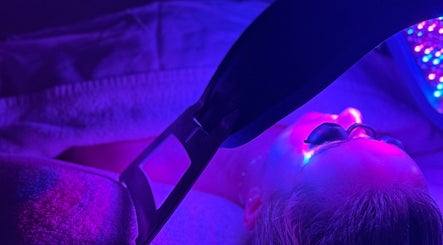 LED light therapy session at Emily - Skin Rest Results, Sheffield, England, GB in a serene spa setting.
