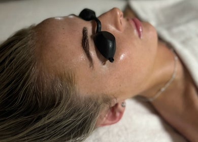 Client receiving a rejuvenating facial at Emily - Skin Rest Results, Sheffield, England, GB.