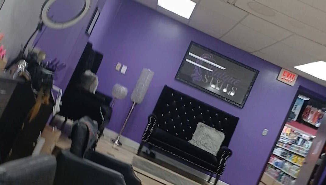 Elegant waiting area at Acyileez Truth, Nashville, Tennessee, US, with plush seating and stylish decor.