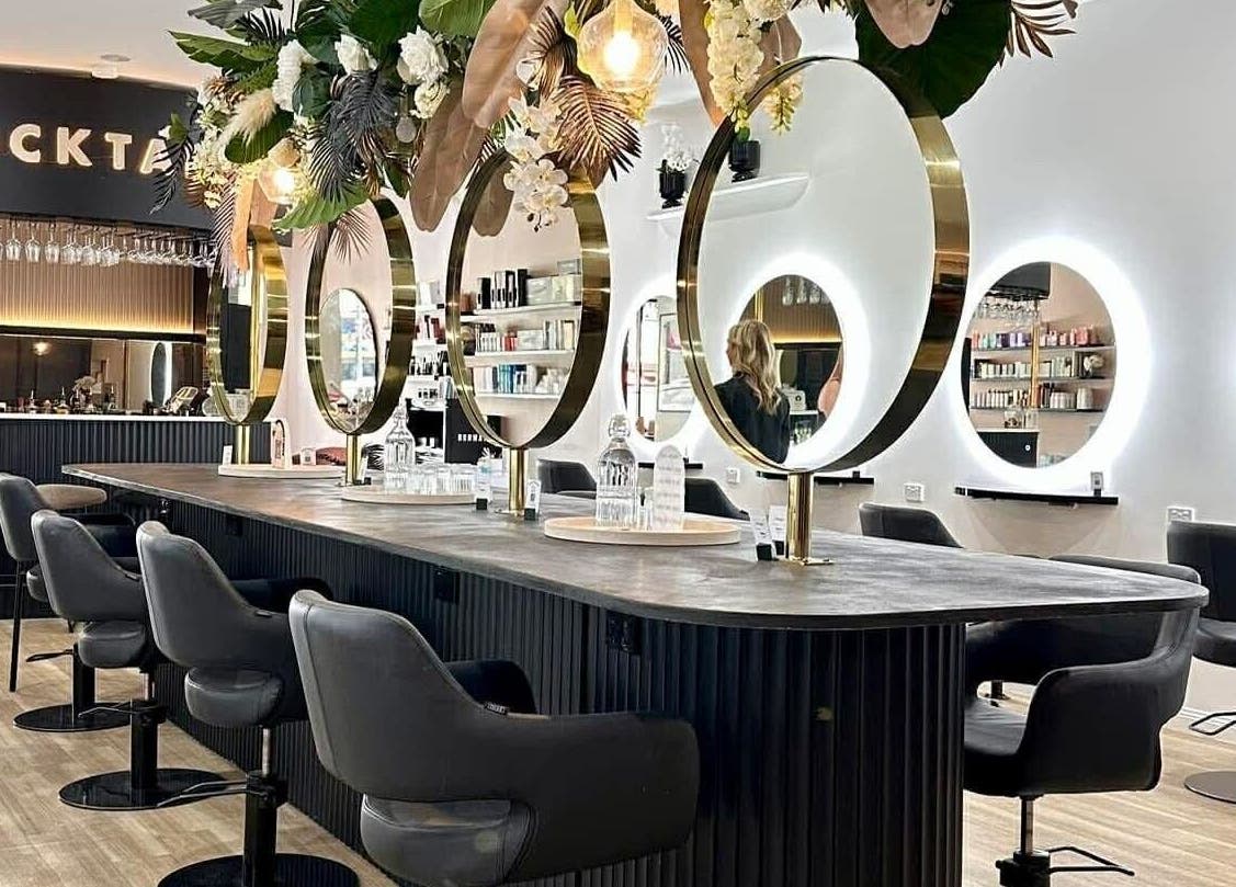 Runway's stylish beauty area with elegant mirrors in Tamworth, New South Wales, AU.