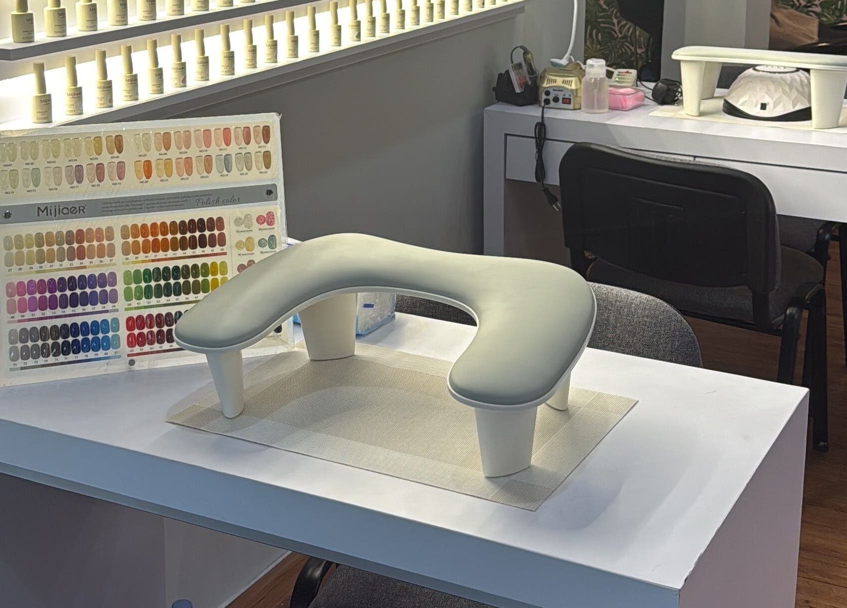 Nail station at My Spa Lombok Group in Nusa Tenggara Barat, ID featuring manicure colors.