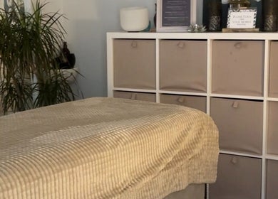 Calming treatment room at Irina Zukh at Alprem, Waterford, County Waterford, IE, featuring a cozy bed.