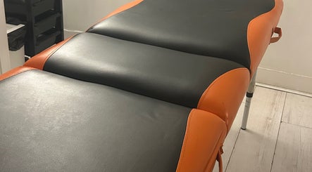 Comfortable massage table at ActiveRevive, Sheffield, England, GB for ultimate relaxation experience.