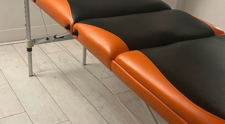 Bright massage table at ActiveRevive, Sheffield, England, GB, offering a soothing wellness experience.