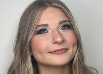 Woman with radiant makeup at Illustrated by KC, Mount Austin, New South Wales, AU.